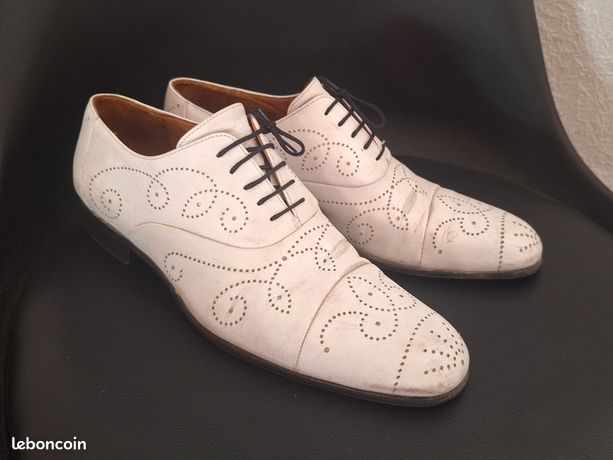 Derbies Jean-Baptiste Rautureau - Cuir Daim & Python, Fabrication Française, Pointures 42-43 - Excellent état