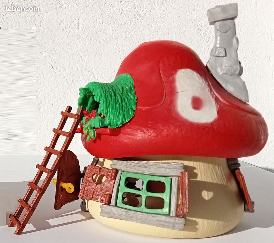 Maison Et Puits Des Schtroumpfs – Schleich – PEYO – Vintage Années 1980