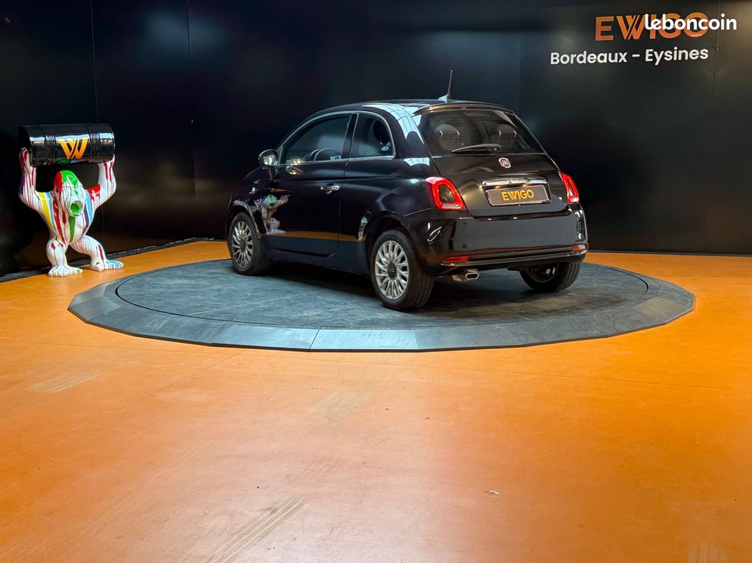 FIAT 500 1.2 70 LOUNGE / APPLECARPLAY / RÉGULATEUR - LIMITEUR DE VITESSE / RADAR DE RECUl (image 2)