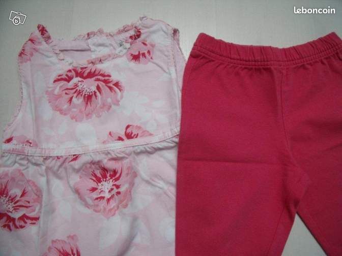 Ensemble été fille La REDOUTE 18 mois (ln44) (image 2)
