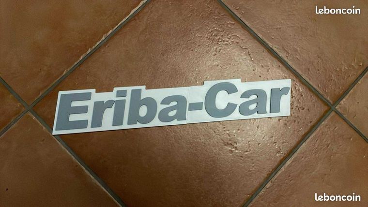 Badge / Plaque Logo Eriba-Car - Multicolore, Matériau ASA - Neuf, Pour Caravane Ou Collection