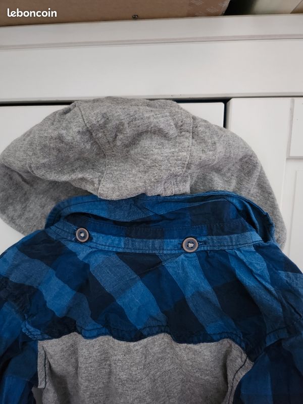 Chemise à Capuche Garçon - 4-5 Ans - Très Bon état D'occasion