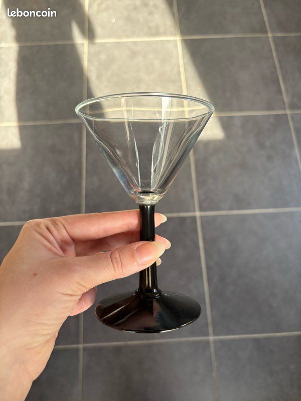 Lot De 5 Verres à Cocktail Martini - Verres Transparents Occasion