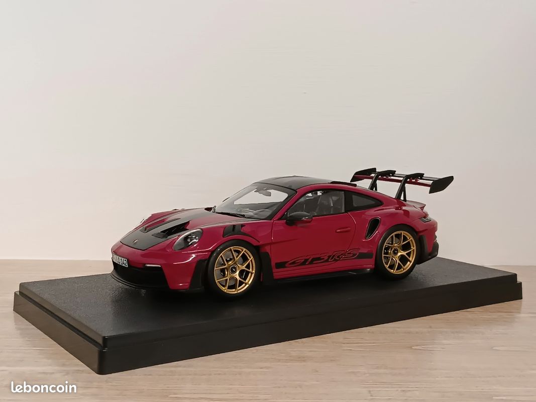 Maquette Ignition Model Porsche 911 Turbo Argent échelle 1/18 - Aileron Arrière, Occasion