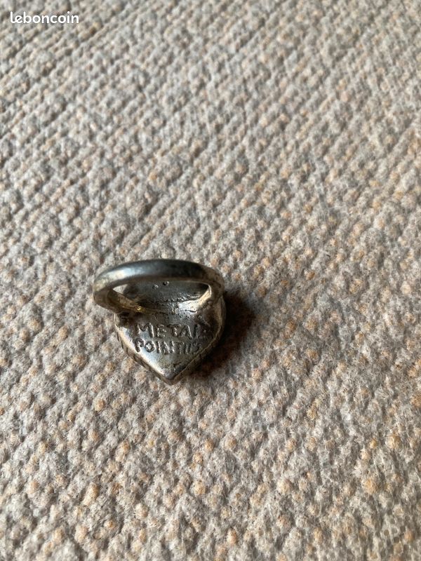 Bague double coeur Metal Pointus (image 2)