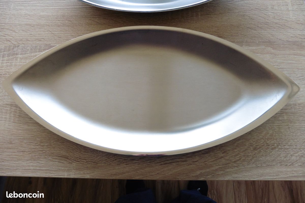 Plat ovale inox GUY DEGRENNE NEUF - Arts de la table