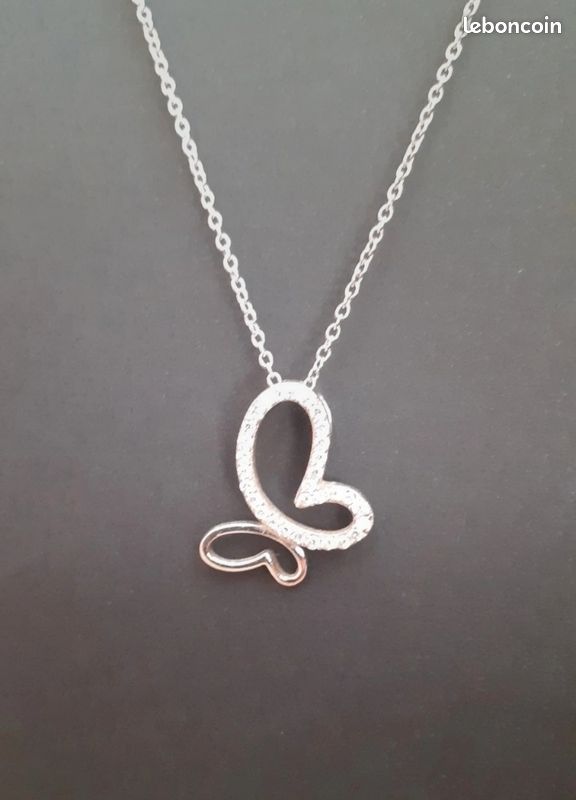 Chaîne + pendentif argent (image 1)