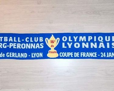 Écharpe De Foot Bourg-Péronnas / OL Lyon - Coupe De France 2004 - 1/32e Finale