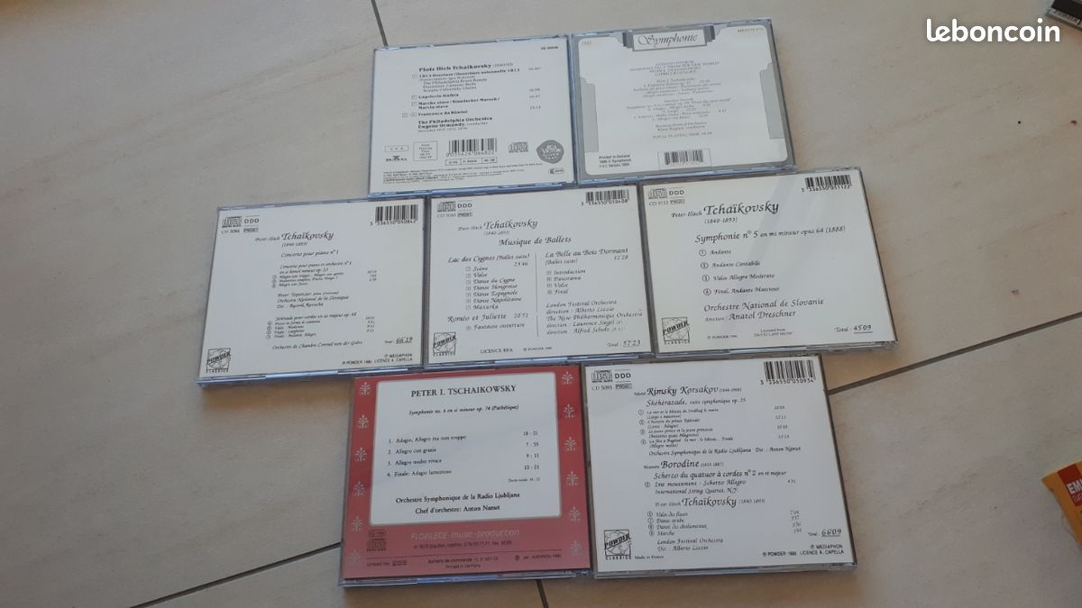 Lot de 7 CDs Tchaikovsky (image 2)