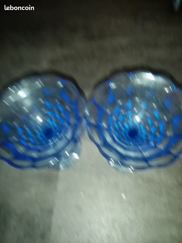 6 coupelle pour glace bleutee quasi neuf (image 3)