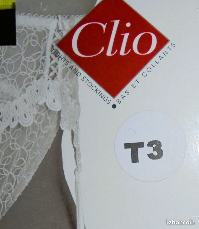 Bas «Clio» nylon-lycra, pour porte-jarretelles, Taille 3, vintage, rétro, luxe (image 5)