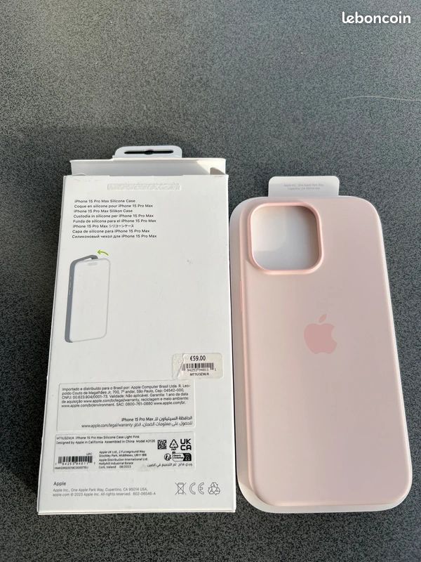 Coque en SIlicone avec Motif Ondulé pour iPhone 15 Pro – , Coques Pour iPhone