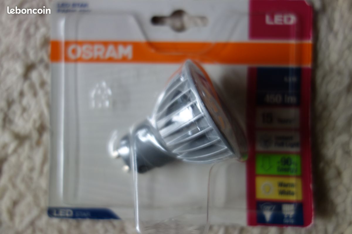 Ampoule OSRAM Led NEUVE GU 10 6,5W (image 1)