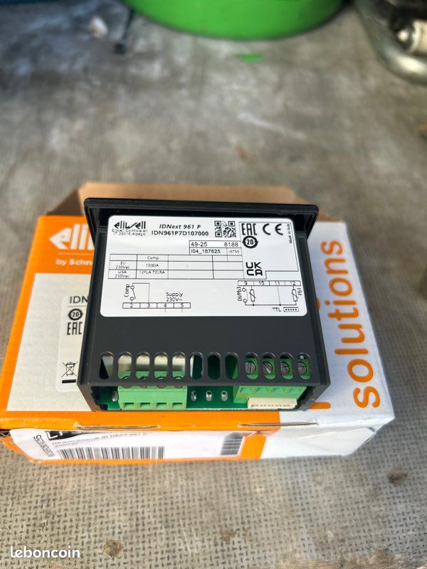 Contrôleur De Température Eliwell ID NEXT 961 P - 12V AC/DC, Neuf, Fabriqué En Italie, Référence ID NEXT 961 P