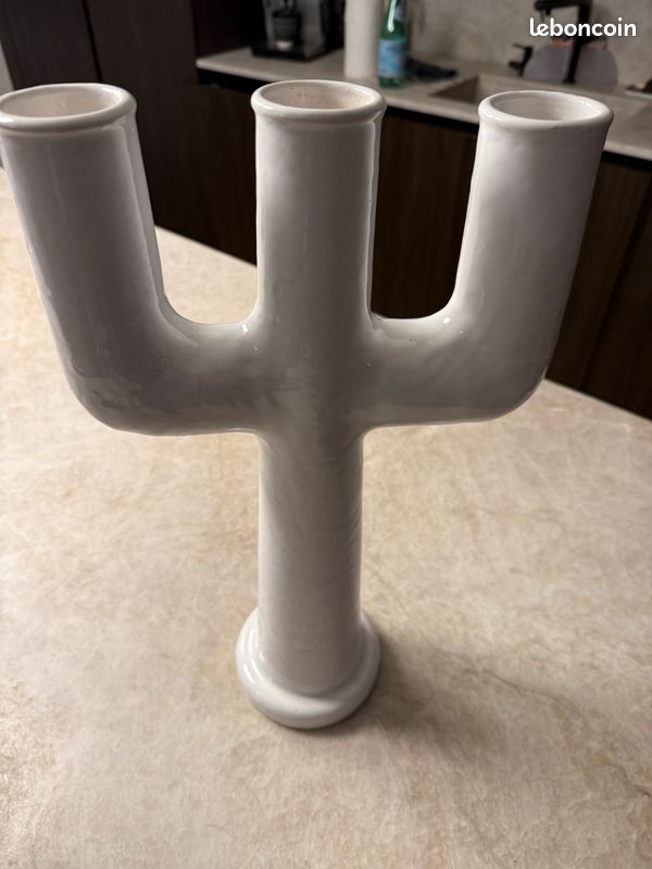Bougeoir marocain tamegroute blanc (image 1)