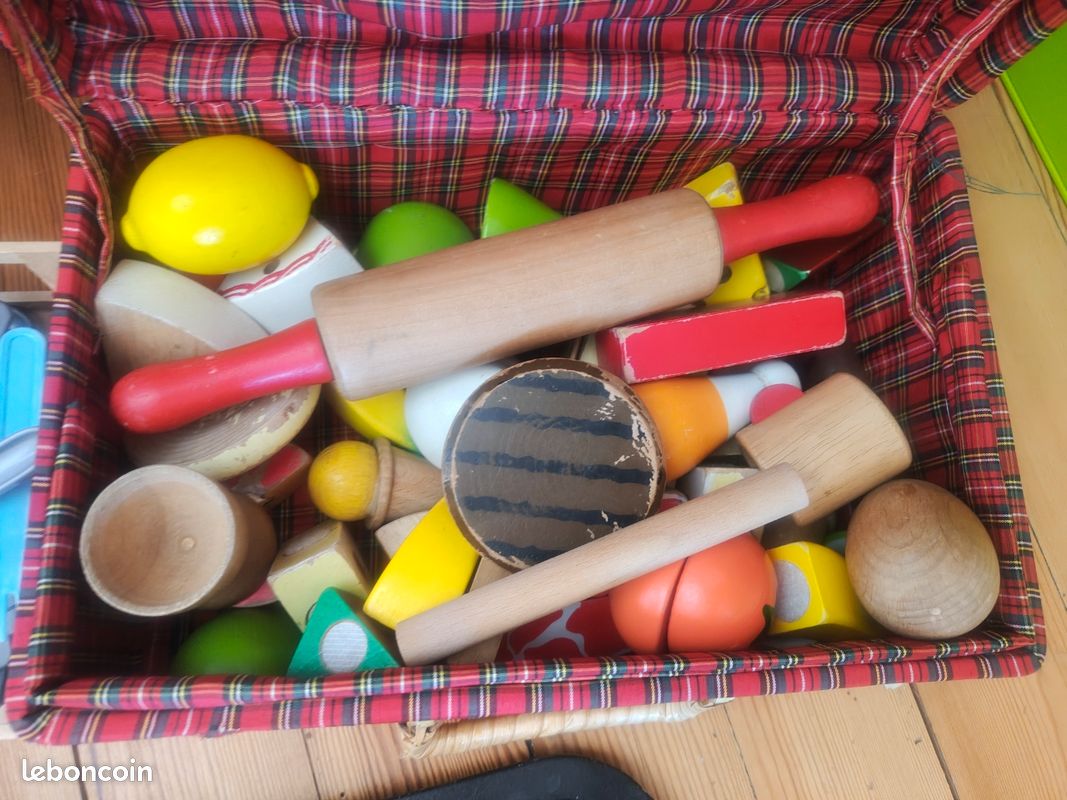 Cuisine Enfant en Bois | Montessori Jouet Cuisine à partir de 3 4 Ans pour Enfants avec Accessoires Cadeau pour Filles 3 4 5 6 Ans