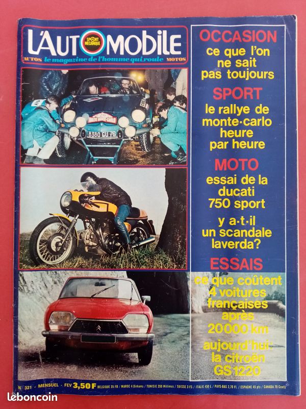 Automobile magazine 1973 - Ami Super, Passat, GS, Chrysler 2L, 914 2.0l, X1/9, 124 abarth (image 1)