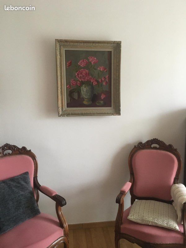 Deux Fauteuils Louis XV rose (image 3)