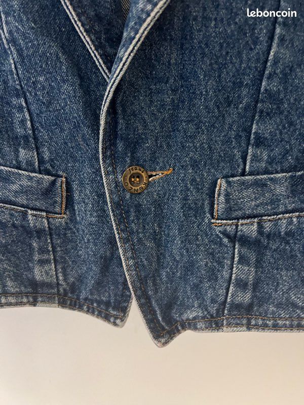 Veste Kenzo jeans tailleur vintage 1990 (image 3)