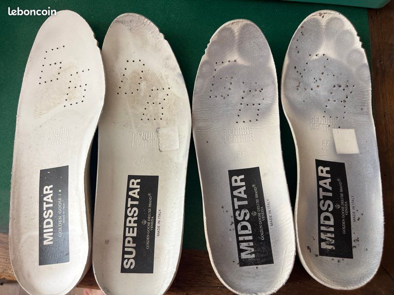 Lot de deux paires de semelles golden goose (image 1)