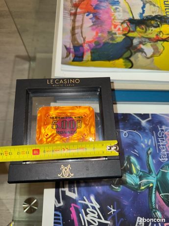 CASINO MONACO PLAQUE 10000 francs SBM Monte Carlo