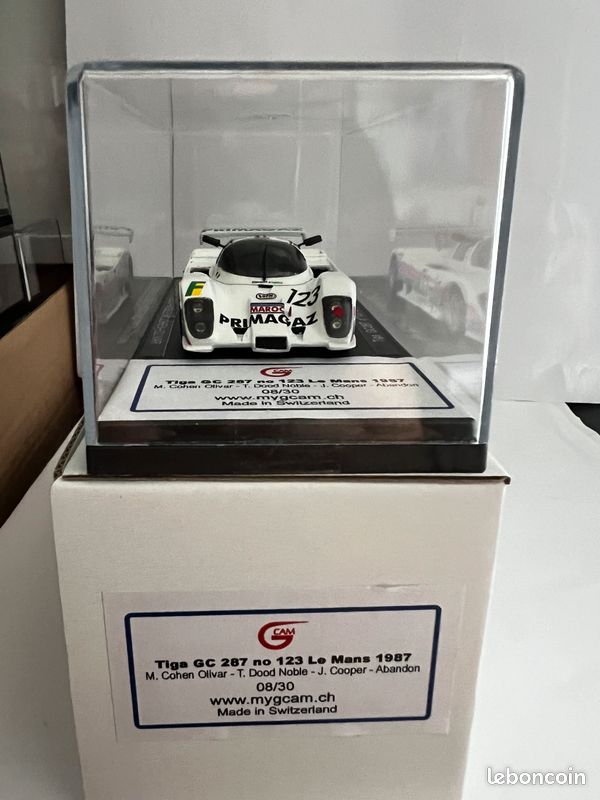 NO SPARK Tiga GC 287 #123 24 Heures du Mans 1987 1/43 GCAM