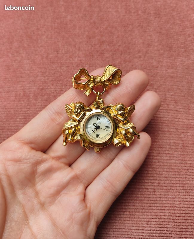 Montre-broche Vintage Avon - Neuf Sans Emballage