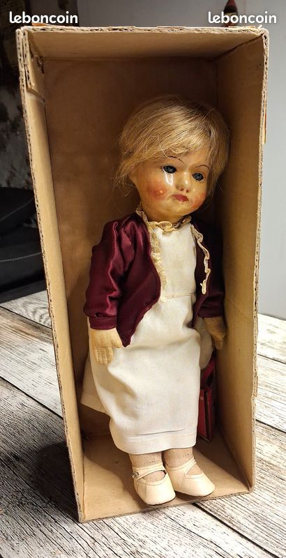 PAR AMOUR DES POUPEES : POUPÉE 40 cm, ANNÉES 50, AMOUR
