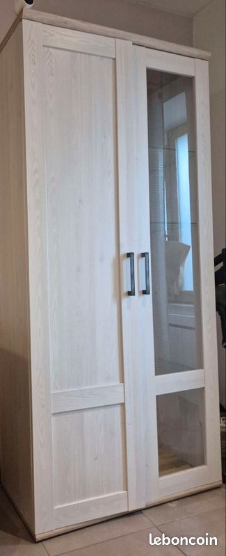 Buffet en verre et en bois (image 1)