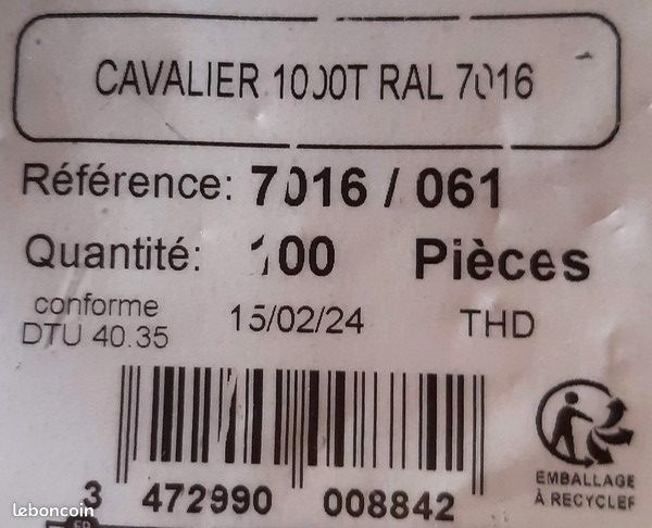 Lot de 60 vis + cavaliers + rondelles pour BacAcier (image 7)