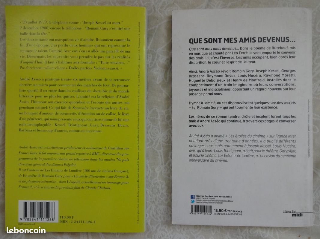 Lot de 2 livres d'André Asséo (image 2)