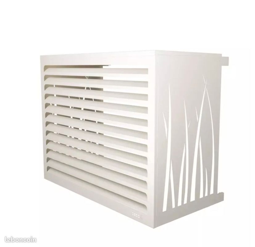 Caisson isolant cache clim DECO AirCo - Taille M - Blanc crème (RAL 9001) (image 1)