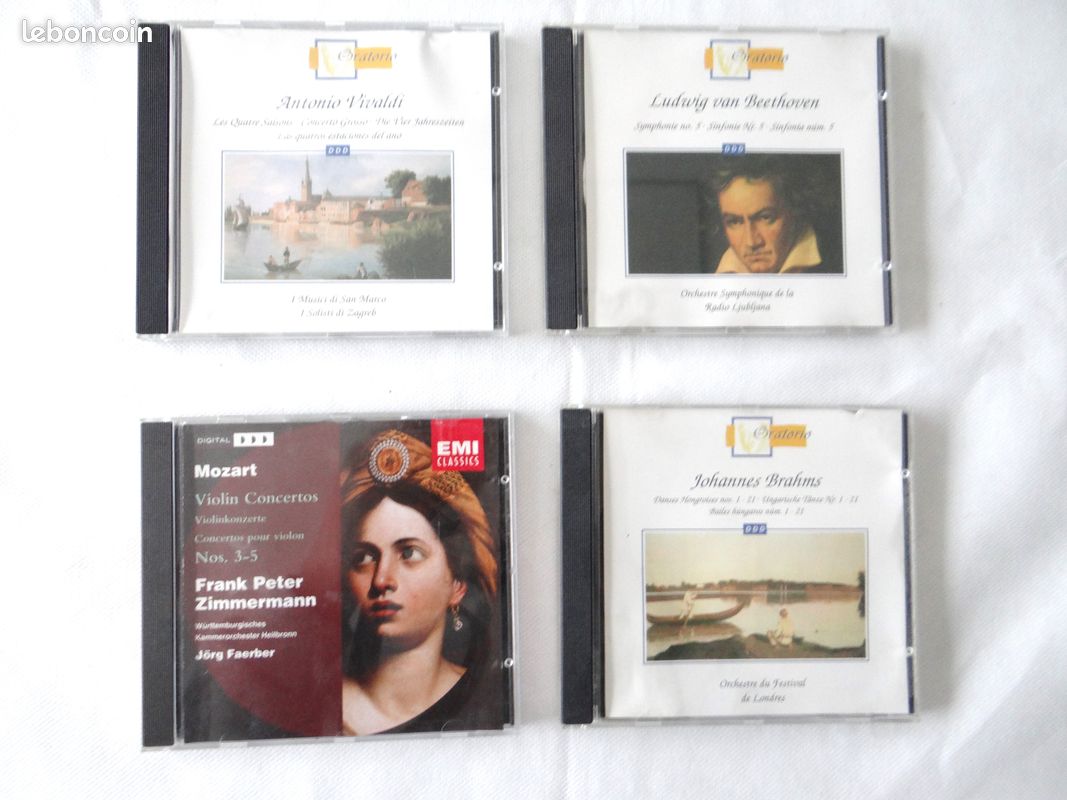CD musique classique : VIVALDI, BEETHOVEN, MOZART, BRAHAMS (image 1)