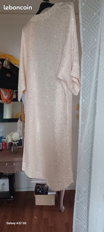 Gilet paillettes doré (image 2)