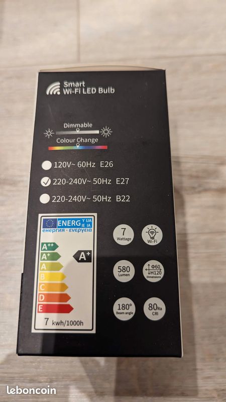 2 Ampoules RGB connectées Google Home Alexa (image 4)