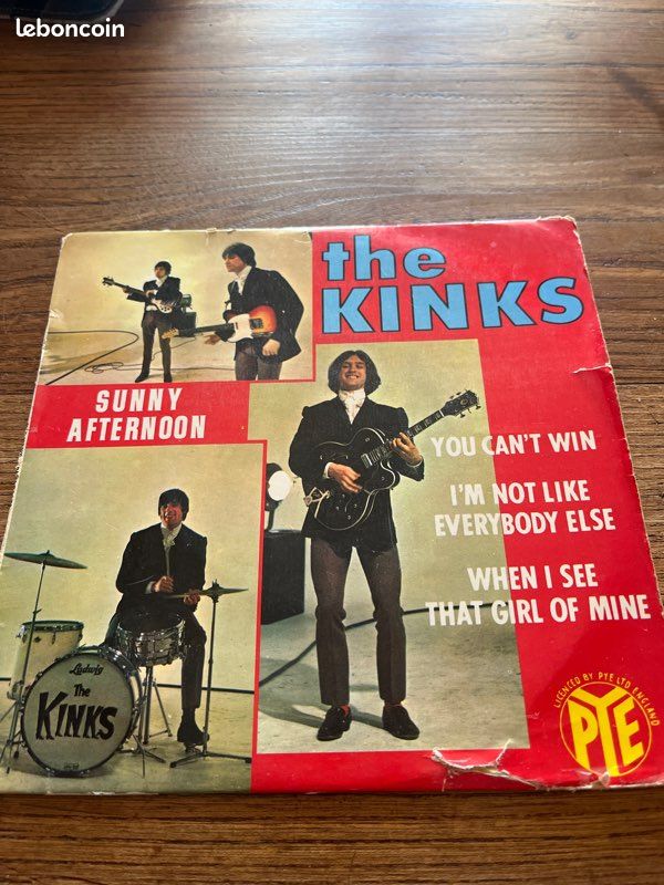 Vinyl the kinks 1966 France (image 1)