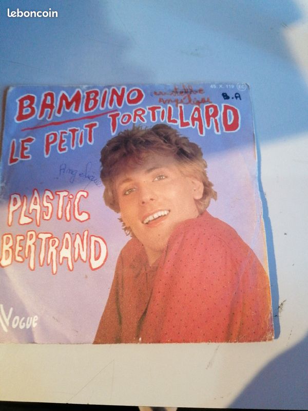 Vinyle 45 tours plastic Bertrand bambino (image 1)