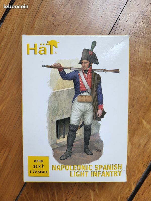 Figurine HAT n°8300 Napoleonic Spanish light infantry 1/72 - NEUF (image 13)