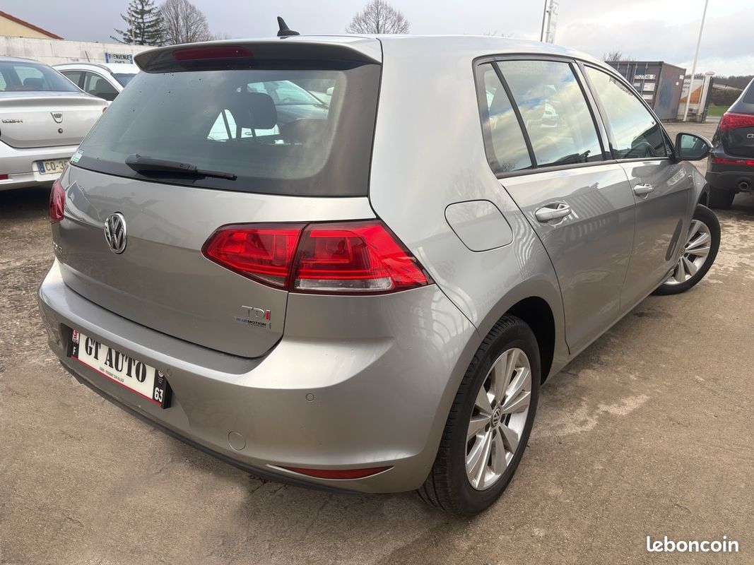 Volkswagen Golf 7 BLUEMOTION TECHNOLOGY 1.6 TDI 105ch, Distribution neuve, radar 360°, GPS (image 4)