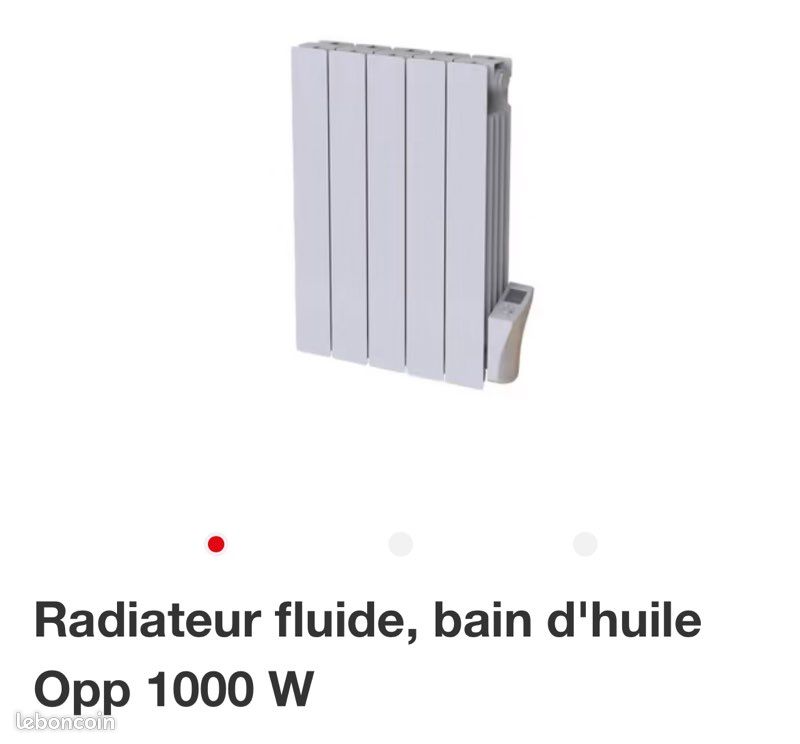 Radiateur fluide, bain d'huile Opp 1000 W (image 1)