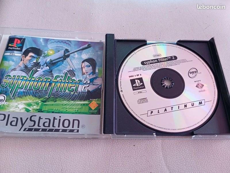 Syphon Filter Sur Sony PS1 - Complet, Black Label, PAL, Français - Bon état