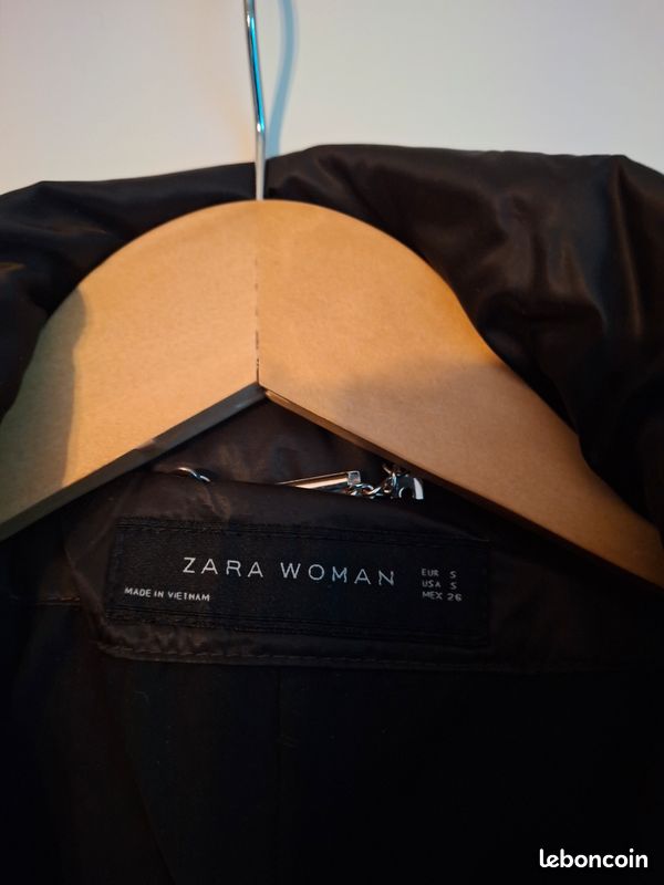 Manteau doudoune Zara Woman S marron chocolat chaud et élégant (image 2)