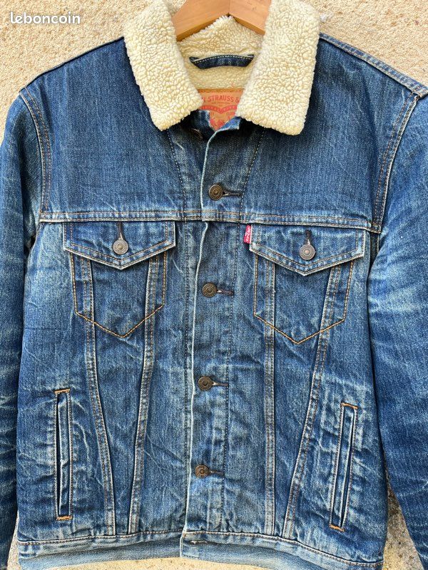 Veste jean Levis interieur fourre . Taille 40 (image 2)