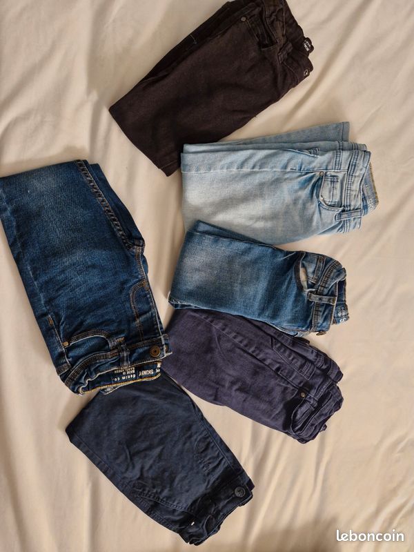 Lot 8 bas garçon 4-5 ans – Jeans & Joggings Zippy / Primark (image 1)