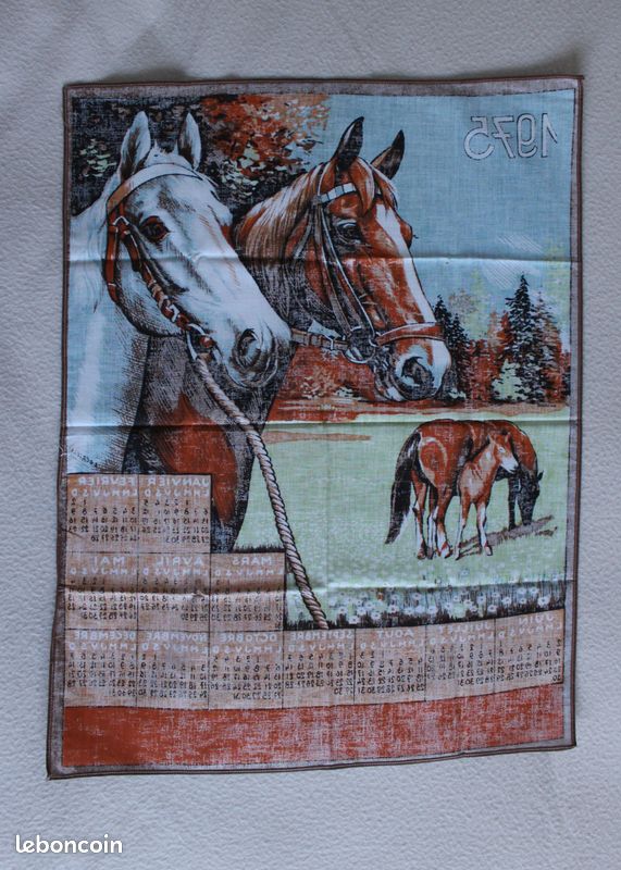 ANCIEN TORCHON CALENDRIER 1982 LANDRIEUX EUR 10,00 - FR