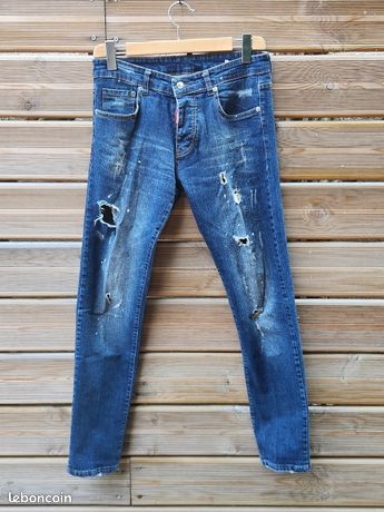 Jean Dsquared2 Taille 36 Skinny - Bleu, Occasion En Très Bon état, Style Tendance