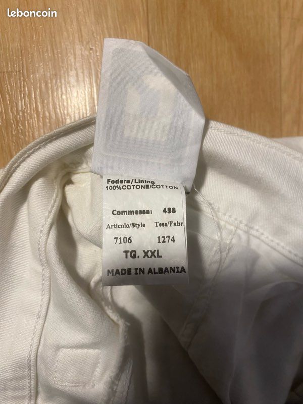 Jean blanc Cotton Belt (image 7)