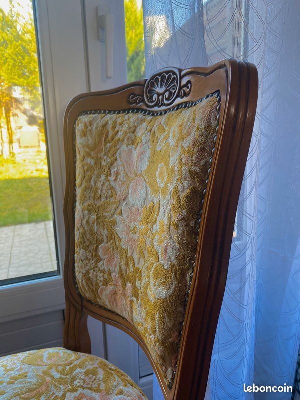 6 chaises en bois vintage (image 2)