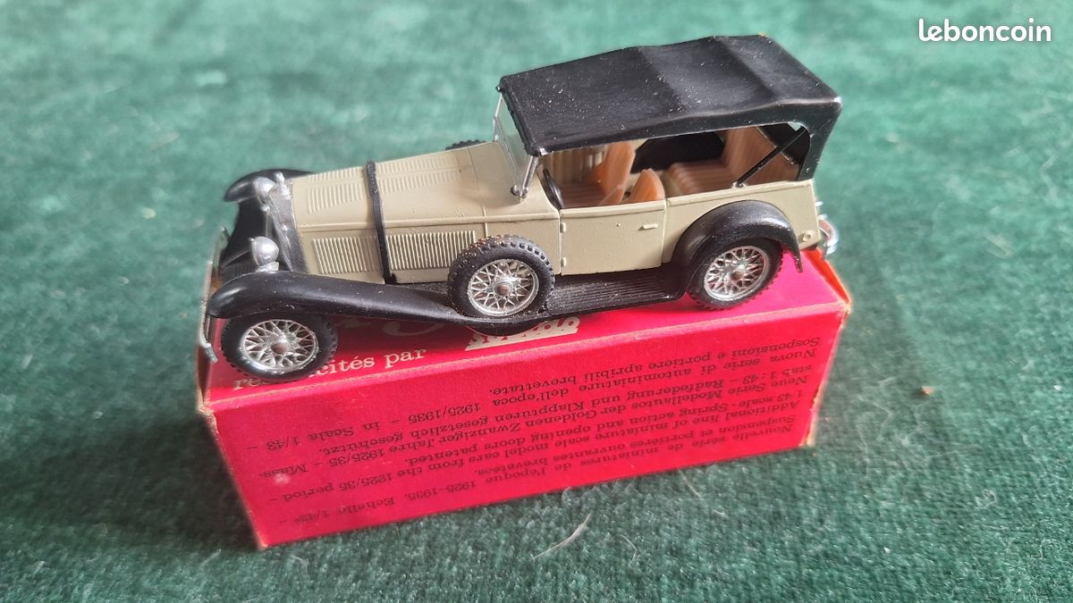 Modèle Réduit Solido Mercedes SS 1928 Rouge 1/43 - Occasion, à Restaurer Léger