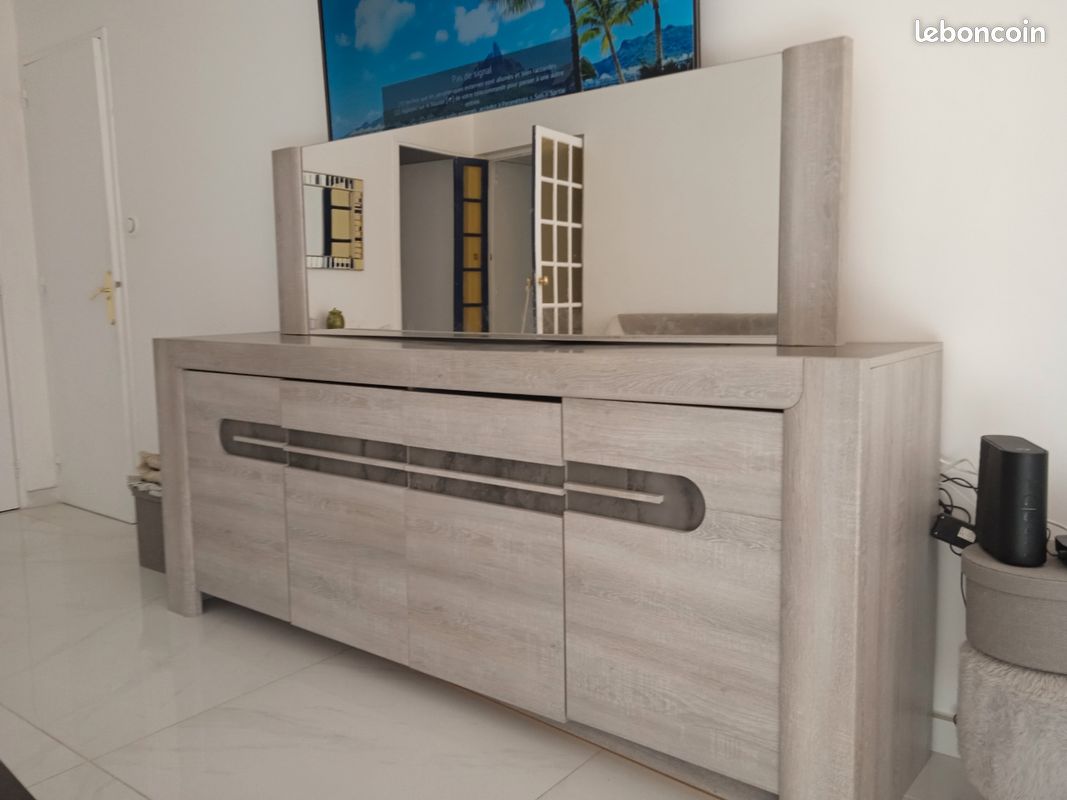 Buffet gris en très bon état (image 2)
